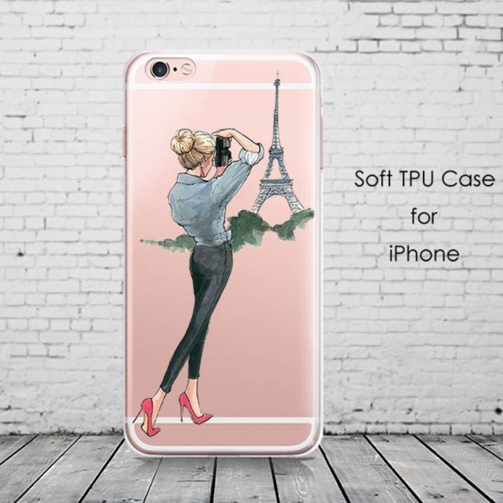 Classy Fashion Girl In Paris iPhone 7 & 8 Case